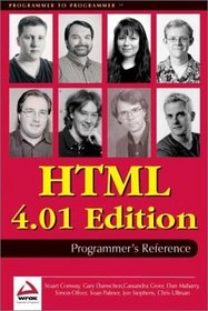 HTML 4.01 Programmer's Reference
