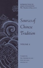 Sources of Chinese Tradition, Vol 2