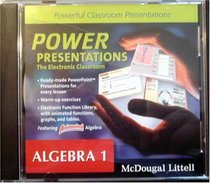 Power Presentations: Algebra 1 By McDougal Littell (The Electronic Classroom: Algebra 1, Algebra 1)