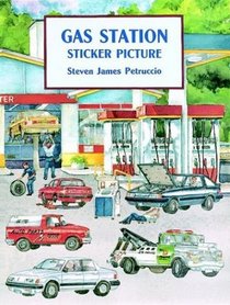 Gas Station Sticker Picture (Sticker Picture Books)