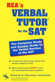 Sat Verbal Tutor (REA) - The Best Test Prep for the SAT (Test Preps)