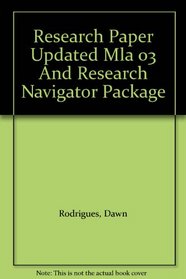 Research Paper Updated Mla 03 And Research Navigator Package