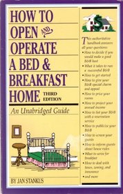 How to Open and Operate a Bed  Breakfast