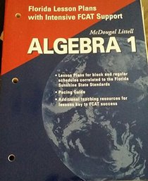 Algebra 1 Flordia Lesson Plans with Intensive Fcat Support