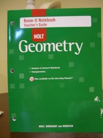 Know-It Notebook - Teacher's Guide for Holt Geometry