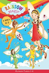 Rainbow Fairies: Books 1-4: Ruby the Red Fairy, Amber the Orange Fairy, Sunny the Yellow Fairy, Fern the Green Fairy (Rainbow Magic)