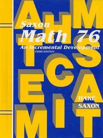 Math 76: An Incremental Development   --- Third edition