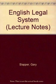 English Legal System Lecture (Lecture Notes)