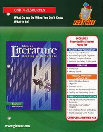 Glencoe Fast File Unit 4 Resources What do you do when you don't know what to do? (Paperback)