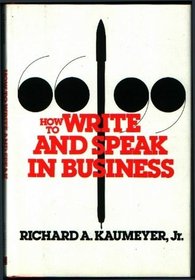 How to Write and Speak in Business