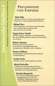 Hannoversche Schriften 4. Philosophie und Empirie.