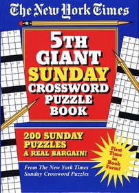 New York Times 5th Giant Sunday Crossword Puzzle Book