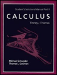 Calculus Students Solutions Manual Part 2