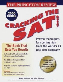 Princeton Reviw: Cracking the SAT  PSAT, 2000 Edition (Cracking the Sat and Psat 2000)