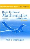 Student Solution's Manual for Basic Technical Mathematics with Calculus, SI Version