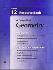 McDougal Littell Geometry Chapter 12 Resource Book