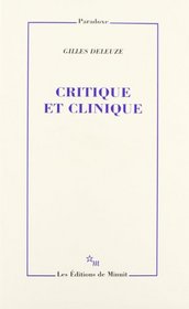 Critique et clinique (Paradoxe) (French Edition)