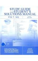 Student Study Guide & Solutions Manual for Statistics for Managers Using Excel and Student CD Package