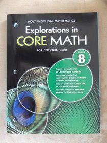 Explorations in Core Math: Common Core Student Edition Grade 8 2014