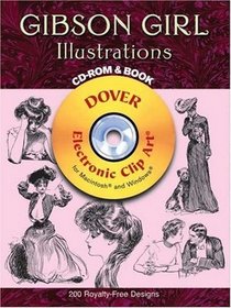Gibson Girl Illustrations CD-ROM and Book (Dover Electronic Clip Art)