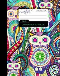 Owls Composition Notebook: College Ruled Writer's Notebook for School / Teacher / Office / Student [ Perfect Bound * Large * Carnival ] (Composition Books - Animal Series)