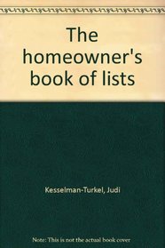 The homeowner's book of lists