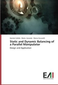 Static and Dynamic Balancing of a Parallel Manipulator: Design and Application (Italian Edition)
