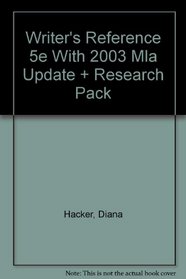 Writer's Reference 5e with 2003 MLA Update & Research Pack