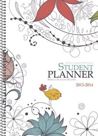 Well Planned Day, Student Planner Floral Style, July 2013 - June 2014