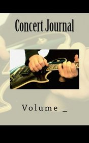 Concert Journal: Black Guitar Cover (S M Journals)