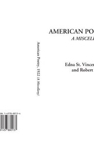 American Poetry, 1922 (A Miscellany)