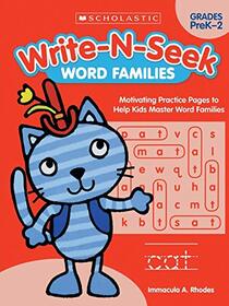 Write-N-Seek: Word Families: Motivating Practice Pages to Help Kids Master Word Families