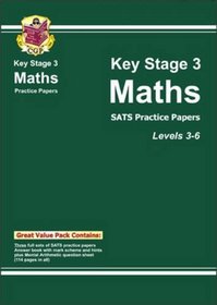 KS3 Mathematics SATS Practice Papers: Levels 3-6 (Bookshop)