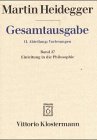 Gesamtausgabe, Kt, Bd.27, Einleitung in die Philosophie