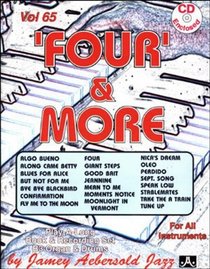 Vol. 65, 'Four' And More (Book & CD Set) (Play-a-Long With B3 Organ)