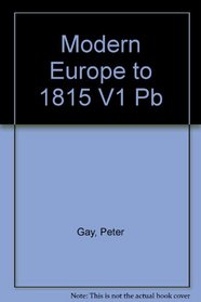 Modern Europe to 1815