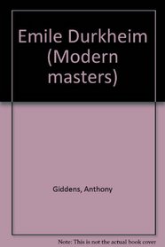 Emile Durkheim: 2 (Modern masters)