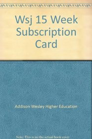 WSJ 15 Week Subscription Card