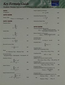 Course in Business Statistics: Formula Guide