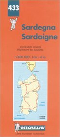 Michelin Sardinia Map No. 433 (Michelin Maps & Atlases)