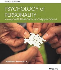 Psychology of Personality - Viewpoints, Research, and Applications