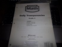 Harcourt Math Daily Transparencies Grade 4 (Contains: Number of the day, Problem of the day, Lesson Quiz, Interleaf with answers.)