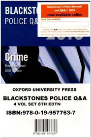 Blackstone's Police Q&A: Four Volume Pack 2010 (Police Q & a)