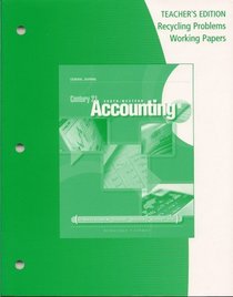 Recycling Problems Working Papers Teacher's Edition, General Journal, Century 21 Accounting, 9e