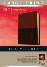 Personal Size Bible NLT, Large Print TuTone (Personal Size Lp: Nltse)