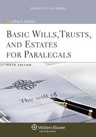 Basic Wills Trusts & Estates for Paralegals, 5th Edition