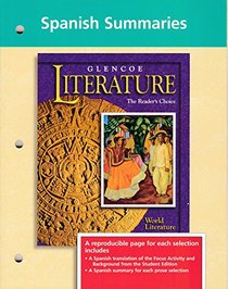 Glencoe Literature World Literature Spanish Summaries. (Paperback)