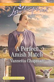 A Perfect Amish Match (Indiana Amish Brides, Bk 3) (Love Inspired, No 1207) (True Large Print)
