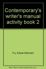 Contemporary's writer's manual activity book 2