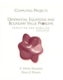 Differential Equations and Boundary Value Problems: Computing and Modeling, Workbook